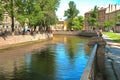 View of the Griboyedov`s channel in Saint-Petersburg in summer day Royalty Free Stock Photo