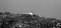 View of Griffith Observatory from Beverly hills in Los angeles