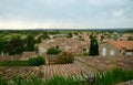 View on Grignan buildings' roofs Royalty Free Stock Photo