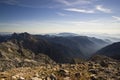 View from Grintovec, highest peak of Kamnik-Savinja Alps Royalty Free Stock Photo