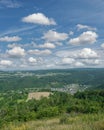 View from Grosser Kopf Hill to Village of Arzbach,Westerwald,Germany