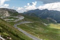 View of Grossglockner Hochalpenstrasse, the most famous mountain road in the Austrian Alps