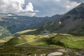 View of Grossglockner Hochalpenstrasse, the most famous mountain road in the Austrian Alps Royalty Free Stock Photo