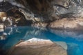 View of Grotagja cave on Iceland Royalty Free Stock Photo
