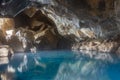 View of Grotagja cave on Iceland Royalty Free Stock Photo