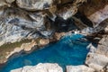 View of Grotagja cave on Iceland Royalty Free Stock Photo