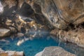 View of Grotagja cave on Iceland Royalty Free Stock Photo