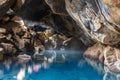 View of Grotagja cave on Iceland Royalty Free Stock Photo