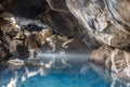 View of Grotagja cave on Iceland Royalty Free Stock Photo