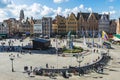 View of the Grote Markt in Bruges, Belgium Royalty Free Stock Photo