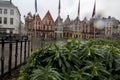 View on Grote Markt square, Bruges Belgium Royalty Free Stock Photo