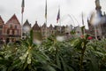 View on Grote Markt square, Bruges Belgium Royalty Free Stock Photo