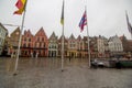 View on Grote Markt square, Bruges Belgium Royalty Free Stock Photo