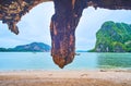 The view from grotto of James Bond Island, Phang Nga Bay, Thailand Royalty Free Stock Photo