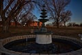 Odd Fellows Complex and Grounds Liberty MO Winterized Fountain