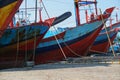 View of a group of fishing boats