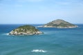 The view from Grumari Beach in the West Zone of Rio de Janeiro, Brazil