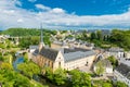 View on the Grund district of Luxembourg City Royalty Free Stock Photo