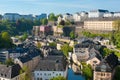 View on Grund, Luxembourg Royalty Free Stock Photo