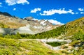 Grunsee lake near Zermatt in Switzerland