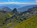 View of Gschoellkopf mountain peak at Rofan, Brandenberg Alpine Royalty Free Stock Photo