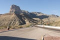 View of the Guadalupe Mountains and El Capitan from highway 62