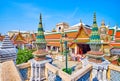 The view on Guardiand at Koei Sadet Gate of Grand Palace, on May 12 in Bangkok, Thailand