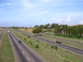 View of the Guayana Avenue, by the Matanzas industrial zone, Puerto Ordaz, Venezuela.