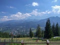 View from GubaÃâÃÂ³wka hill in Zakopane in Poland