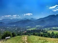 View from Gubalowka hill in Zakopane in Poland