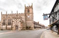 View of Guild Chapel of the Holy Cross on the Chapel Street in Stratford Upon Avon, UK Royalty Free Stock Photo