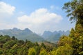 View of Guilin mountains on a clear sunny day Royalty Free Stock Photo