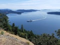 View of Gulf Islands in British Columbia Royalty Free Stock Photo