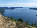 View of Gulf Islands in British Columbia