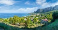 View of the gulf of Mondello and Monte Pellegrino, Palermo, Sicily, Italy Royalty Free Stock Photo