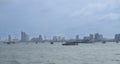 View of the Gulf of Siam and the city of Pattaya.Thailand - September 07, 2019