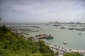 View of the Gulf of Siam and the city of Pattaya.Thailand - September 07, 2019