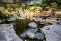 View of The Gulf of St. Lawrence section inside Montreal Biodome. Royalty Free Stock Photo