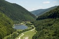 View from Gura Raului dam, in Sibiu county, Romania