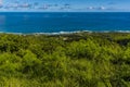A view from Hackleton Cliffs towards the Atlantic coast in Barbados Royalty Free Stock Photo