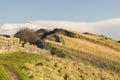 Hadrians wall landscape Northumberland, UK