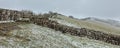 View of Hadrians Wall at Cawfield Crag and Quarry.