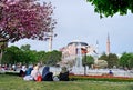 View of Hagia Sofia or Ayasofya , Istanbul, Turkey Royalty Free Stock Photo