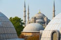 View from Hagia Sofia over the roofs on the Blue Mosque - Istanbul, Turkey Royalty Free Stock Photo