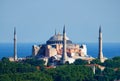 The view of Hagia Sophia on the background of the Marmara Sea, I
