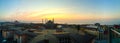 View of Hagia Sophia and Blue Mosque from the rooftop