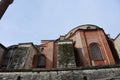 View of Hagia Sophia, Christian patriarchal basilica, imperial mosque and now a museum. Istanbul, Turkey. Blue, exterior Royalty Free Stock Photo