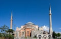 View of Hagia Sophia, Christian patriarchal basilica, imperial mosque and now a museum Istanbul, Turkey Royalty Free Stock Photo