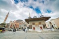 View of the Hagia Sophia and Fountain of Sultan Ahmed III Royalty Free Stock Photo