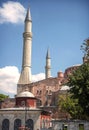 View of Hagia Sophia Mosque in Istanbul, Turkey Royalty Free Stock Photo